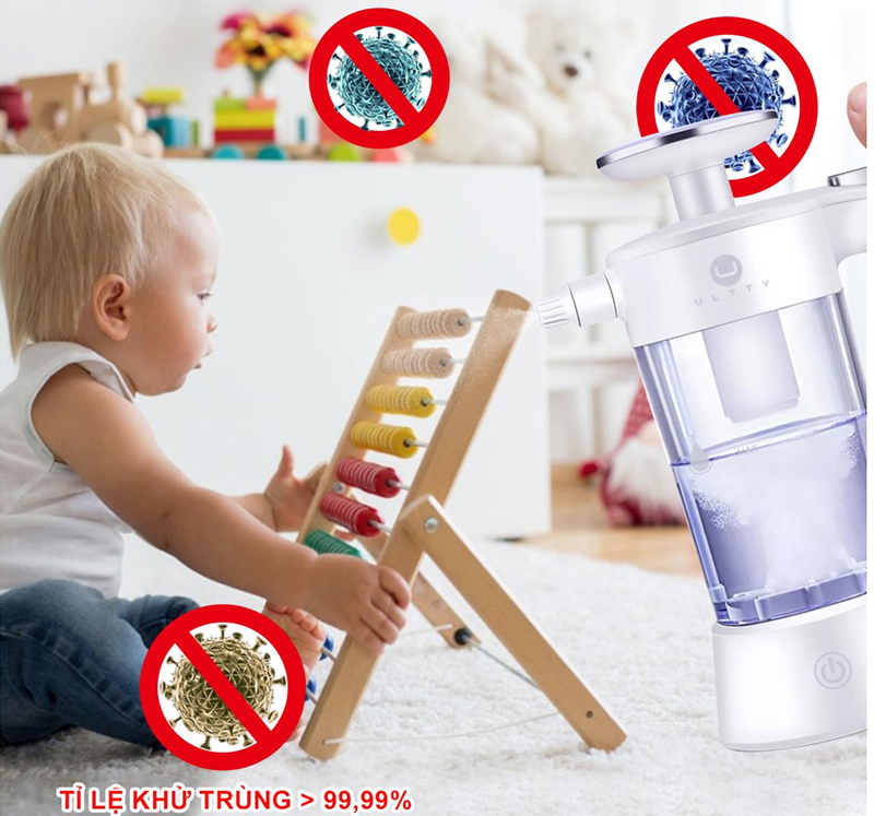 Có thể tiêu diệt 99,9% các loại vi khuẩn, virut chỉ trong 1 đến 10 phút. Loại bỏ dư lượng thuốc trừ sâu, thuốc diệt cỏ, ký sinh trùng trong rau, củ, quả