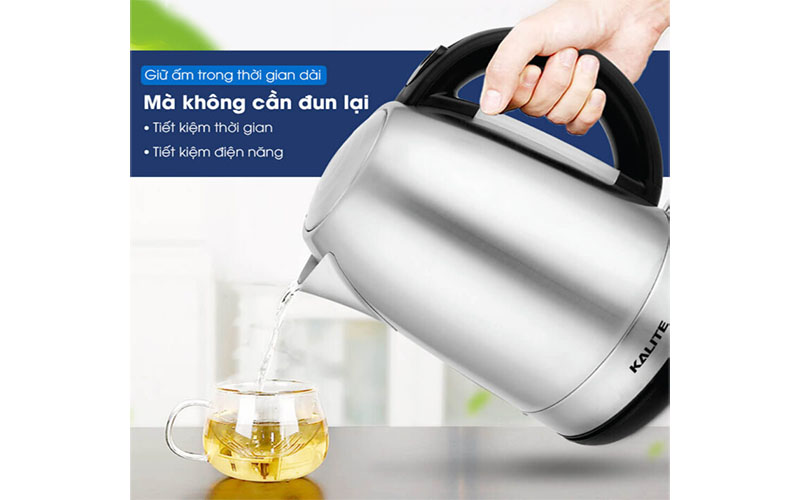 Chức năng giữ ấm của Bình đun siêu tốc Kalite KL-301