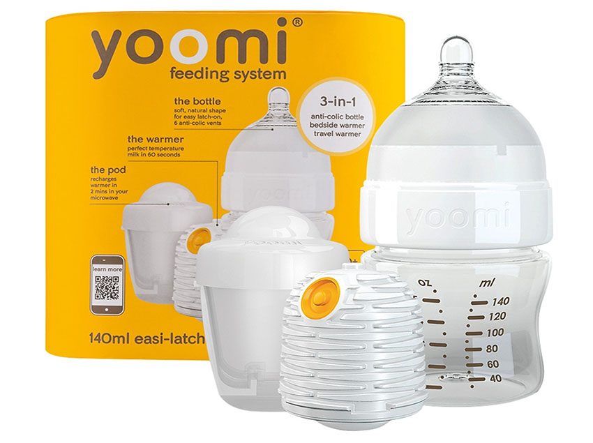 Bình sữa cao cấp PP 140 ml có củ ủ ấm Yoomi Y15B1W1P.YCCW - Hàng chính hãng