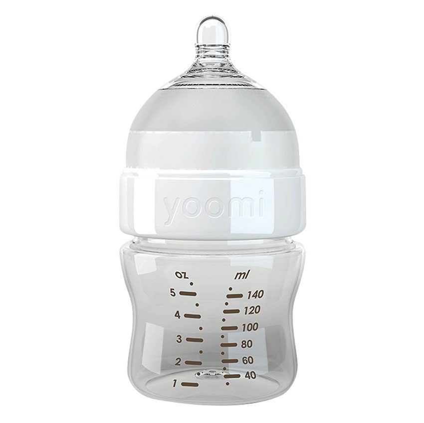 Bình sữa cao cấp PP 140 ml có củ ủ ấm Yoomi Y15B1W1P.YCCW - Hàng chính hãng