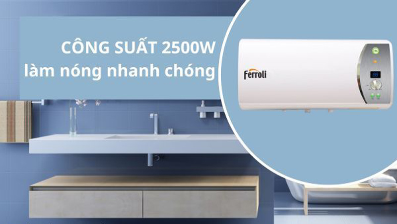Bình tắm nóng lạnh Ferroli Verdi-AG+ 20L - Hàng chính hãng