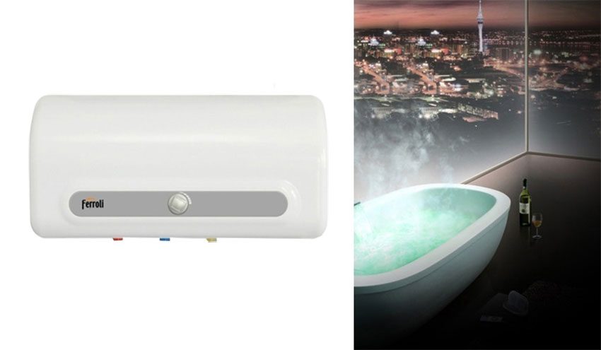 Bình tắm nước nóng tráng bạc, chống giật Ferroli QQSI 15L SE - Hàng chính hãng