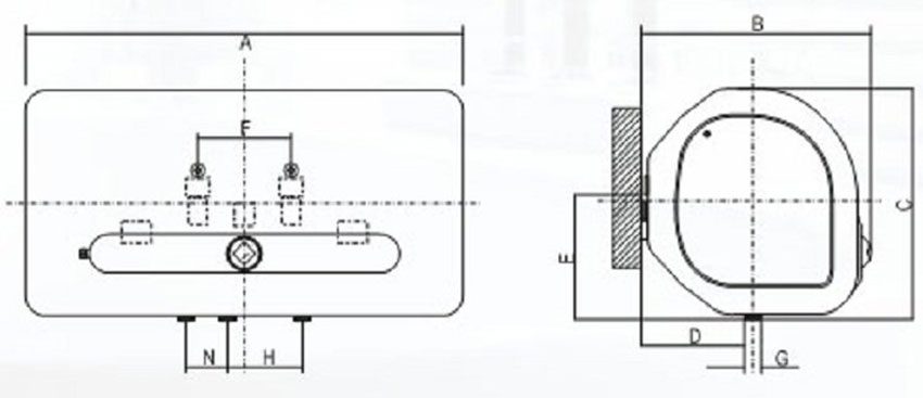 Bình tắm nước nóng tráng bạc, chống giật Ferroli QQSI 15L SE - Hàng chính hãng