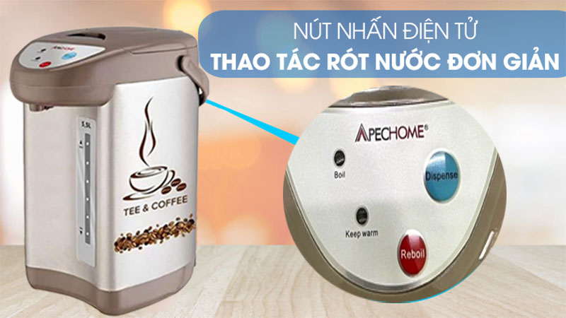 Bảng điều khiển của Bình thủy điện Apechome APH-TP203