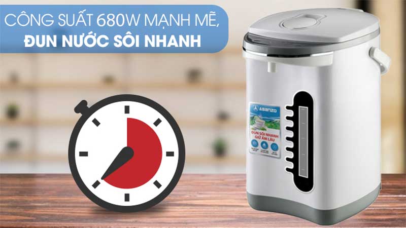 Công suất của Bình thủy điện Asanzo HP-60YB