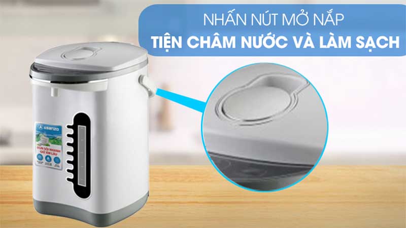 Nút mở nắp của Bình thủy điện Asanzo HP-60YB
