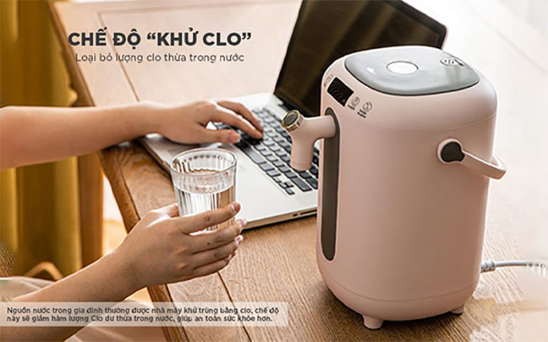 Chế độ khử clo của Bình thủy điện Bear KE-B30V1