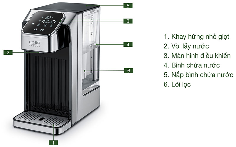 Bình thủy điện Caso HW770 - Hàng chính hãng