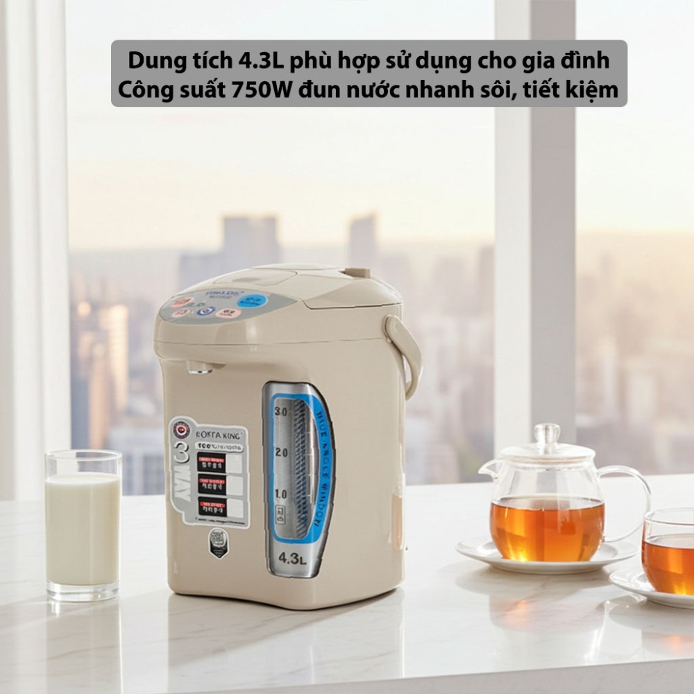 Bình thủy điện Korea King PWP-43L - Hàng chính hãng