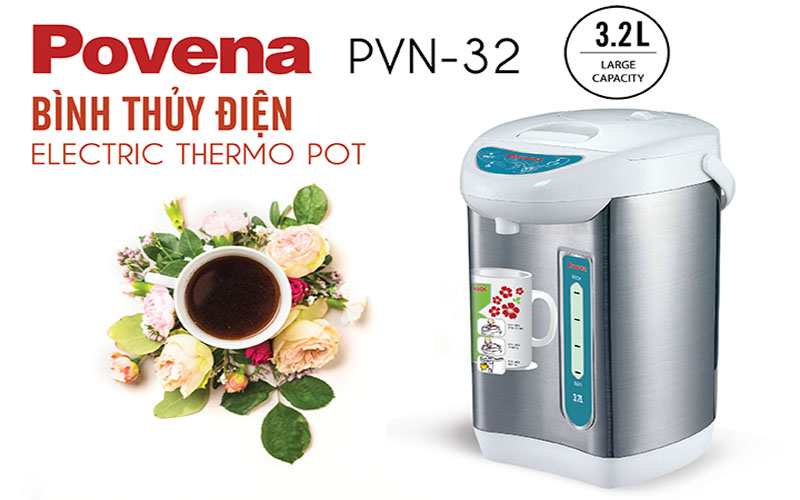 Bình thủy điện Povena PVN-32 - Hàng chính hãng