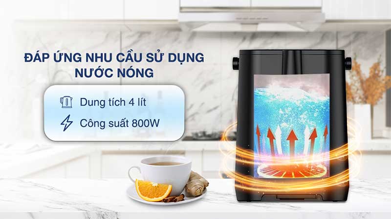 Bình thủy điện Sharp KP-40EBV-BK - Hàng chính hãng