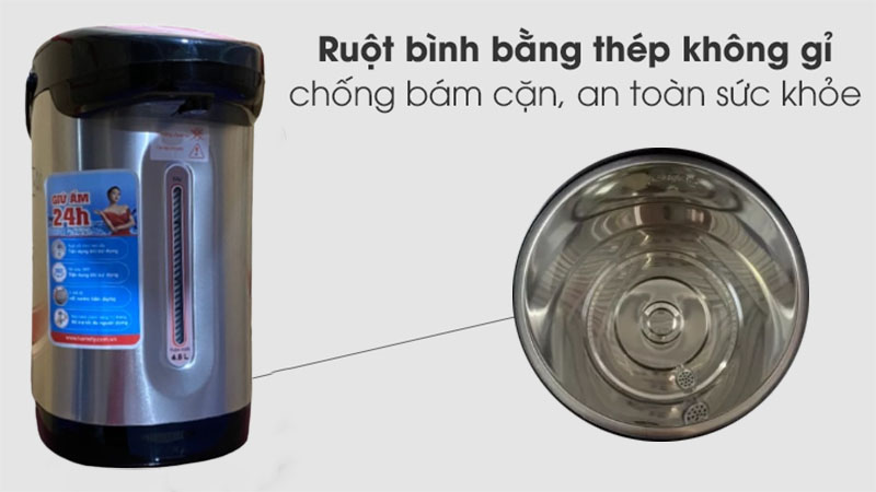 Chất liệu lòng bình của Bình thuỷ điện Sharp KS-229 