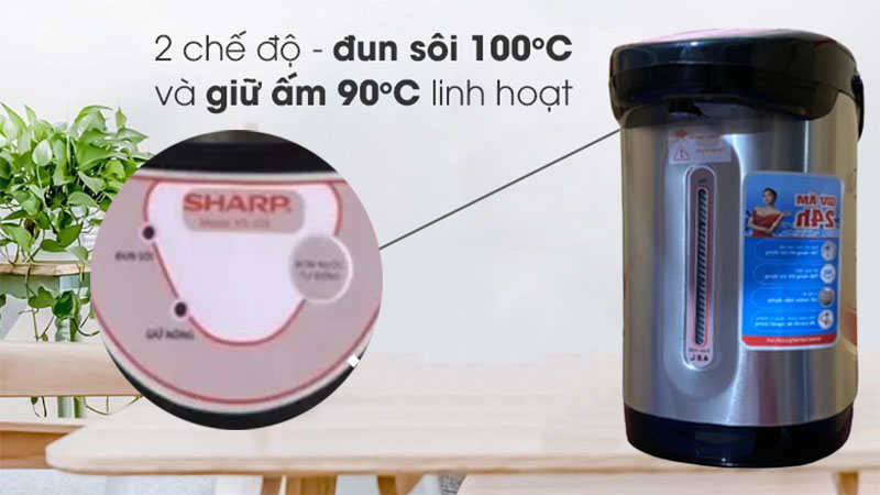 2 chế độ sử dụng của Bình thuỷ điện Sharp KS-229 