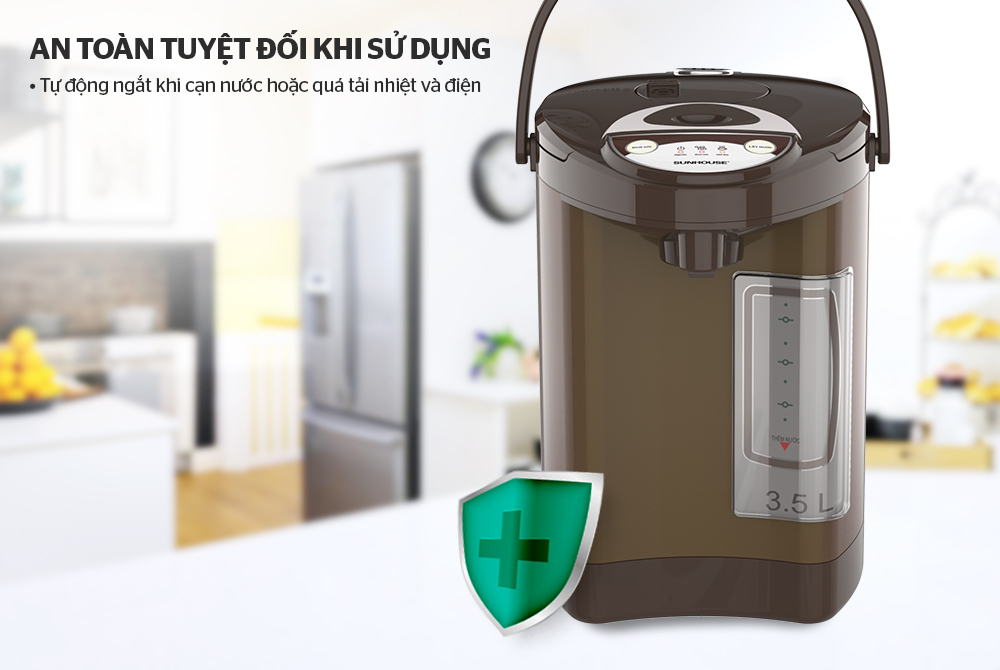 Bình thủy điện Sunhouse SHD1535C 3.5 lít - Hàng chính hãng