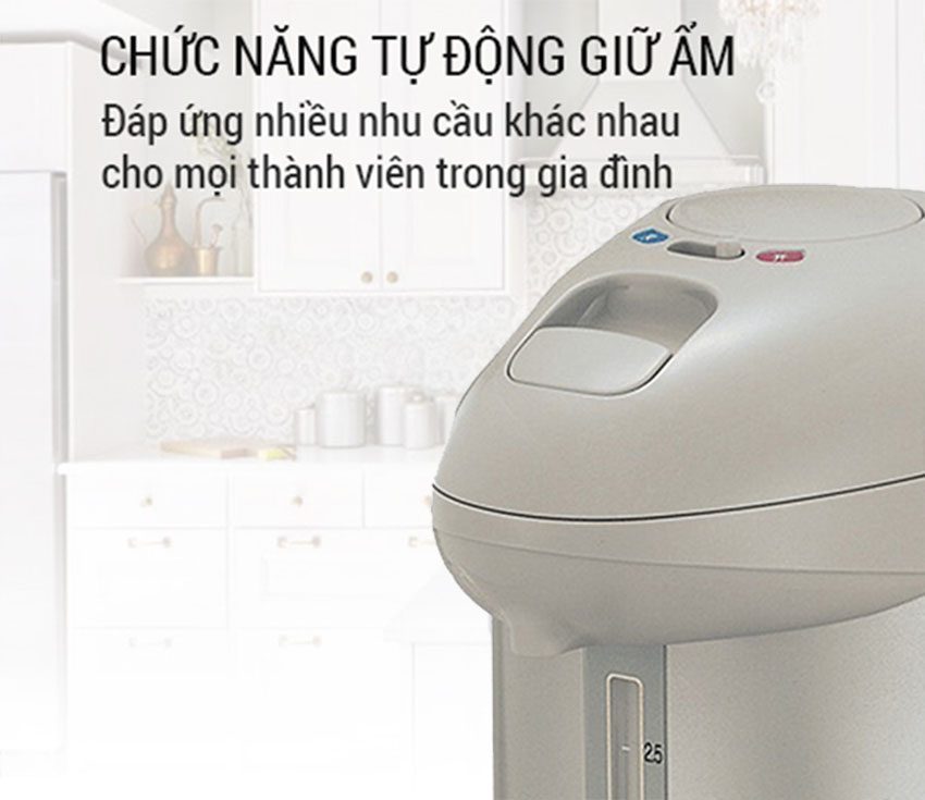 Bình thủy điện Zojirushi ZOBT-CW-PPQ30-TK - Hàng chính hãng