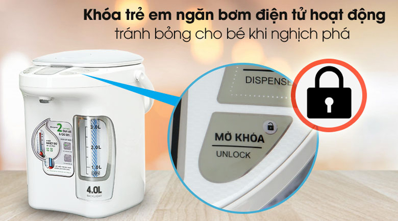 Bình thủy điện Kangaroo KG4K1 (4 lít) - Hàng chính hãng