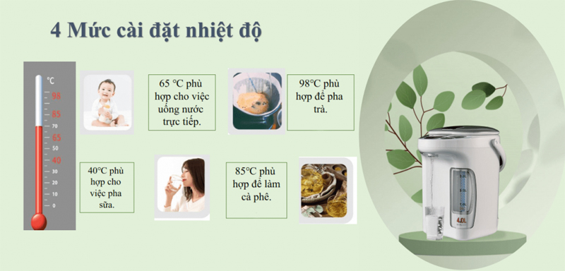 Bình thủy điện Kangaroo KG4K1 (4 lít) - Hàng chính hãng