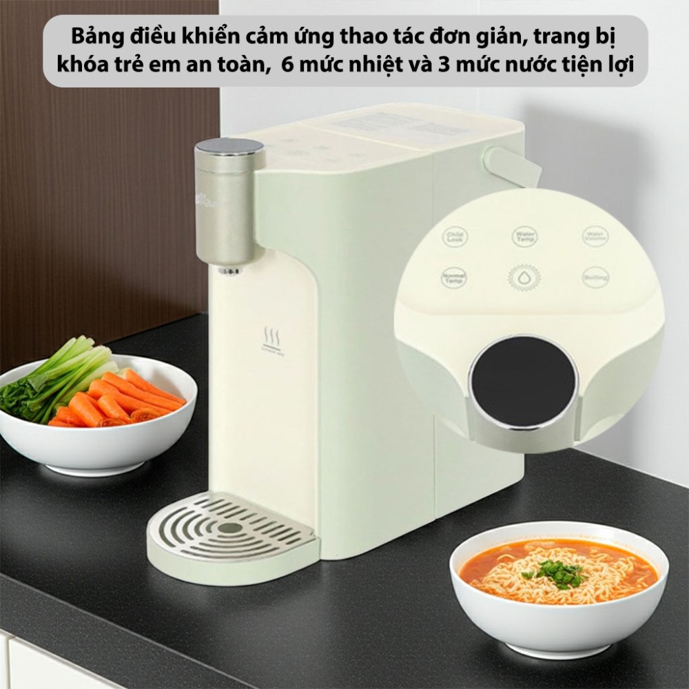 Bình thủy điện lọc nước Bear BWP-T402301G bảng điều khiển hiện đại dễ sử dụng