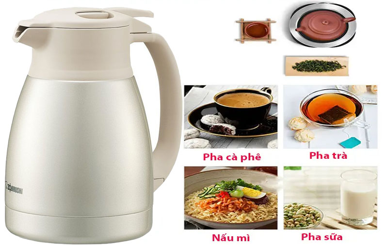 Bình thủy giữ nhiệt Zojirushi SH-HB10-SA - Hàng chính hãng
