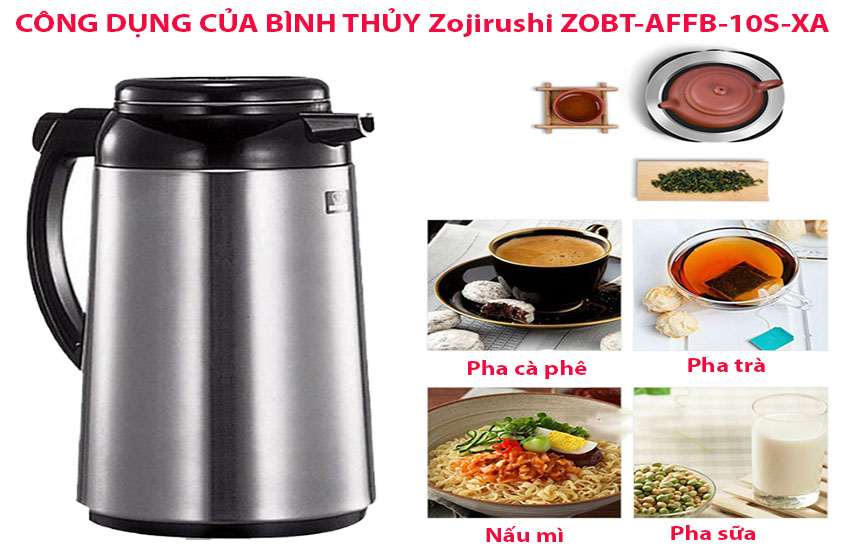 Bình thủy giữ nhiệt Zojirushi ZOBT-AFFB-10S-XA - Hàng chính hãng