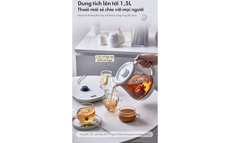 Bình trà đa năng Bear YSH-D15V7 - Hàng chính hãng