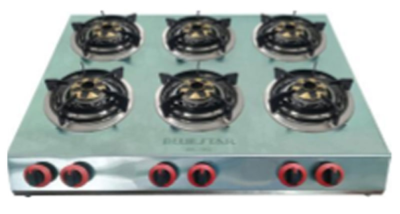 Bếp gas 6 lò điếu inox Bluestar BS-06SV - Hàng chính hãng