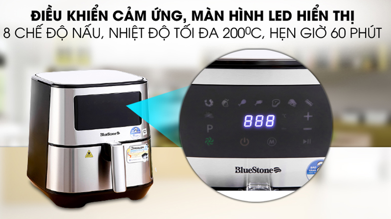 Nồi chiên không dầu Bluestone AFB-5878 - Hàng chính hãng