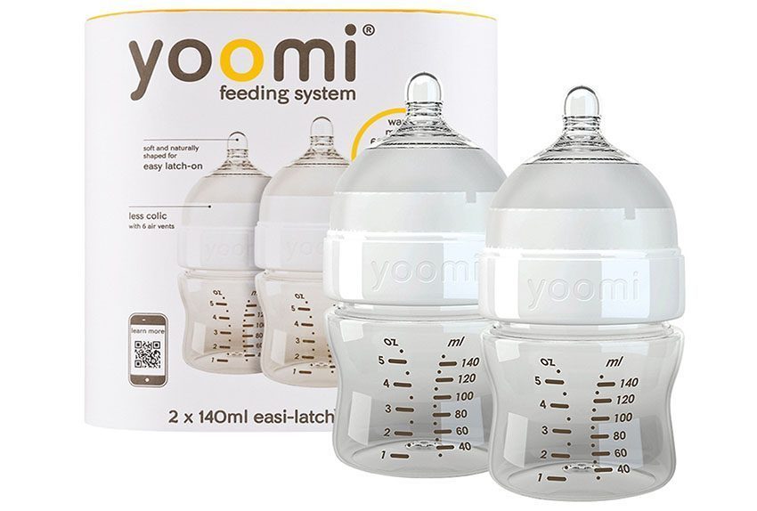 Bộ 2 bình sữa cao cấp PP 140ml Yoomi Y25B.YCCW - Hàng chính hãng