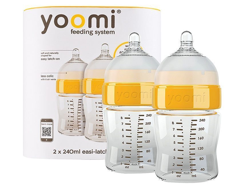 Bộ 2 bình sữa cao cấp PP 240ml Yoomi Y28B.YCCO - Hàng chính hãng