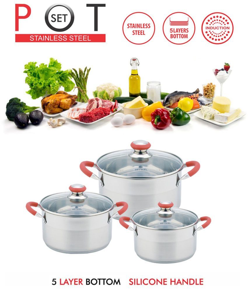 Bộ 3 nồi Inox Elmich EL3336 - Hàng chính hãng