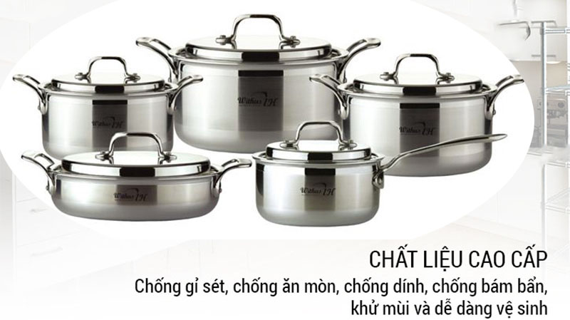 Bộ 5 nồi Inox PoongNyun WTPIHV - Hàng chính hãng