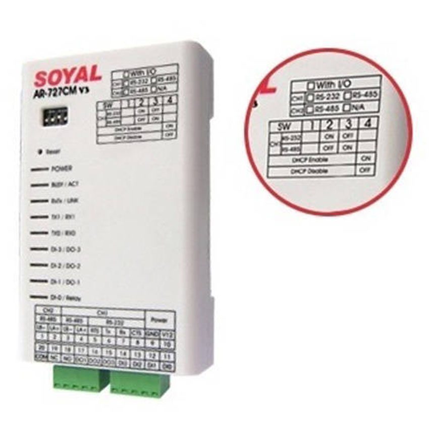 Chất liệu của bộ chuyển đổi tín hiệu Convertor Soyal AR-727CM 