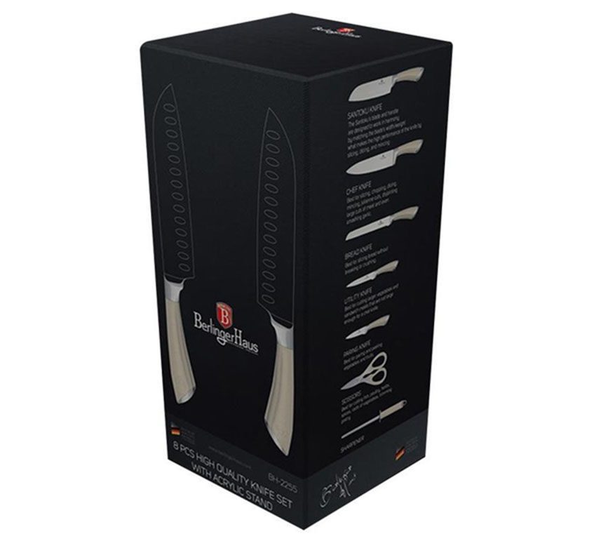 Bộ dao kéo nhà bếp Berlinger Haus 8 món Hafele 531.01.003 - Hàng chính hãng