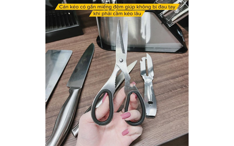 Bộ dao nhà bếp 11 món Kaisa Villa KV-9904 - Hàng chính hãng