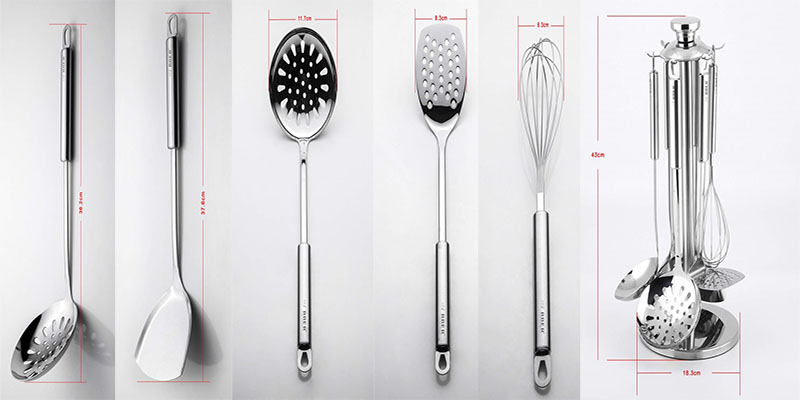 Bộ dụng cụ inox 6 món Arber Happy AB06HP - Hàng chính hãng