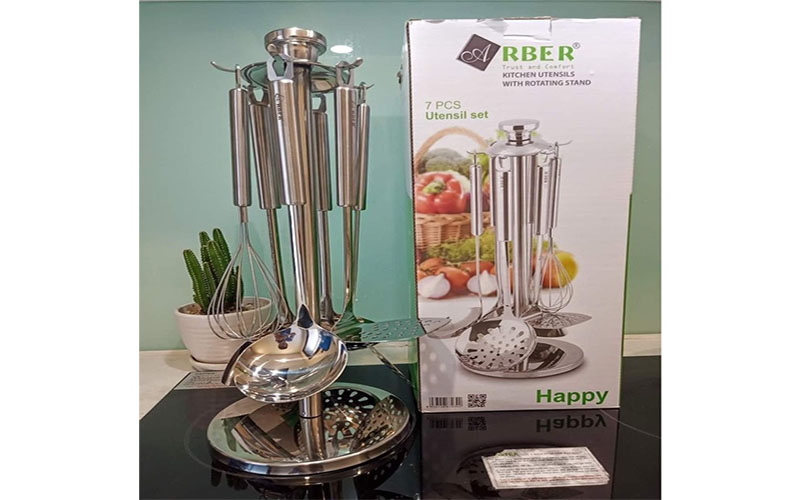 Bộ dụng cụ inox 6 món Arber Happy AB06HP - Hàng chính hãng