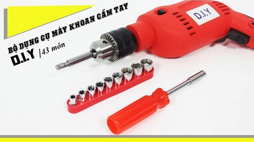 Bộ máy khoan cầm tay DIY 43 món MK89 - Hàng chính hãng