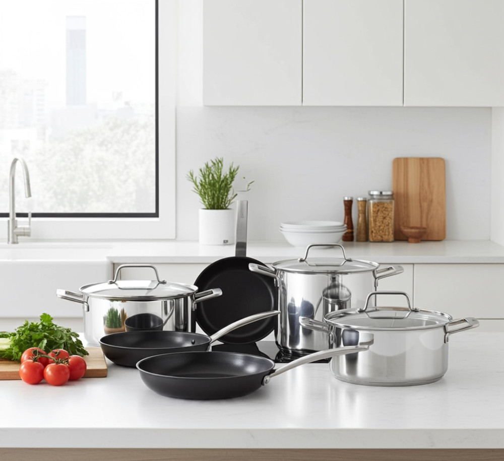 Bộ xong nồi inox 6 món Bosch HEZ9SE060 - Hàng chính hãng