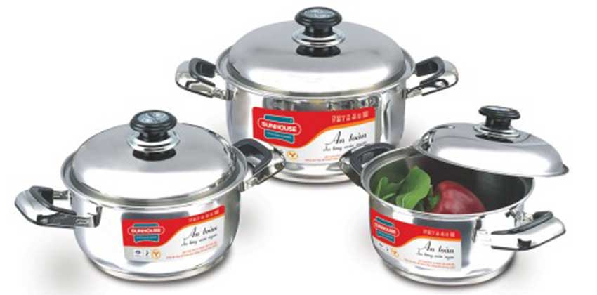 Bộ nồi 3 đáy Sunhouse SH666