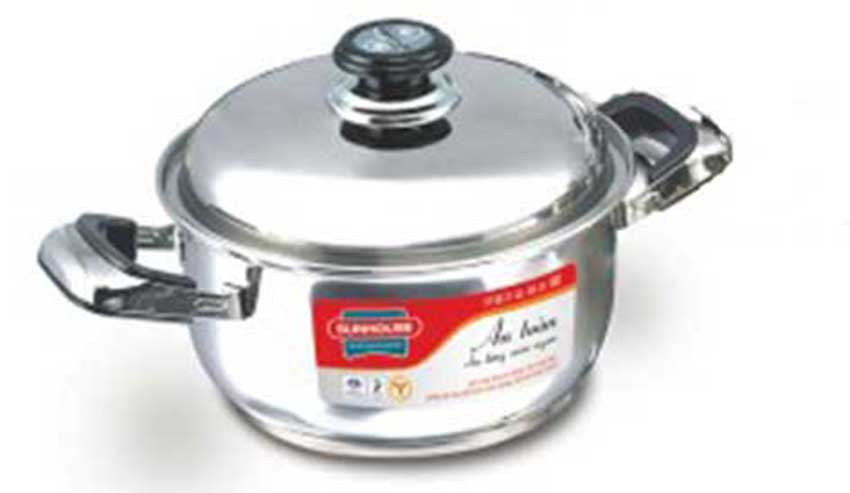 Cấu tạo của bộ nồi 3 đáy Sunhouse SH666