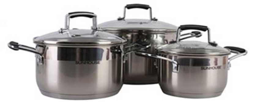 Bộ nồi 3 đáy Sunhouse SH782 - Hàng chính hãng