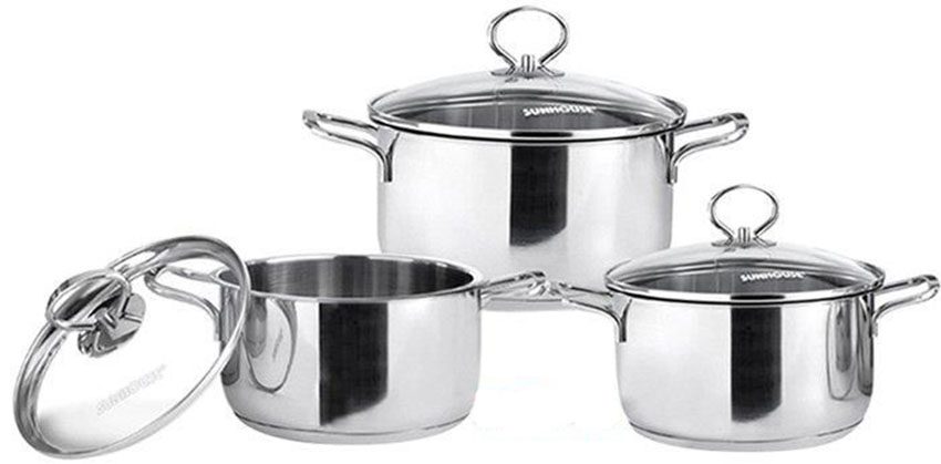 Bộ nồi 3 đáy Sunhouse SH887 - Hàng chính hãng
