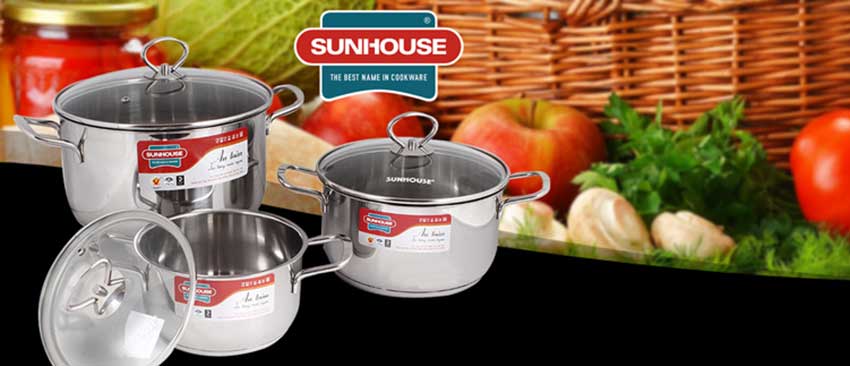 Bộ nồi 3 đáy Sunhouse SH888 - Hàng chính hãng