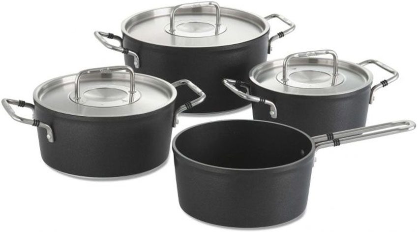Bộ nồi 4 món Fissler LUNO BLACK 056-116-04-000