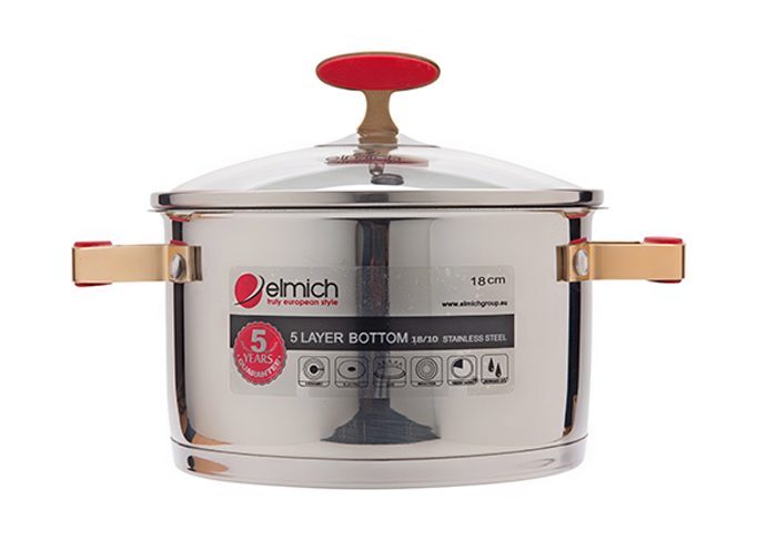 Nồi 5 đáy Elmich Red Velvet 