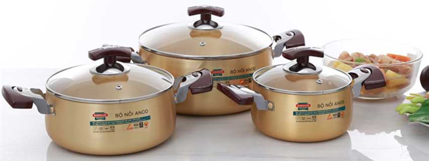 Bộ nồi Anod Sunhouse SH6634