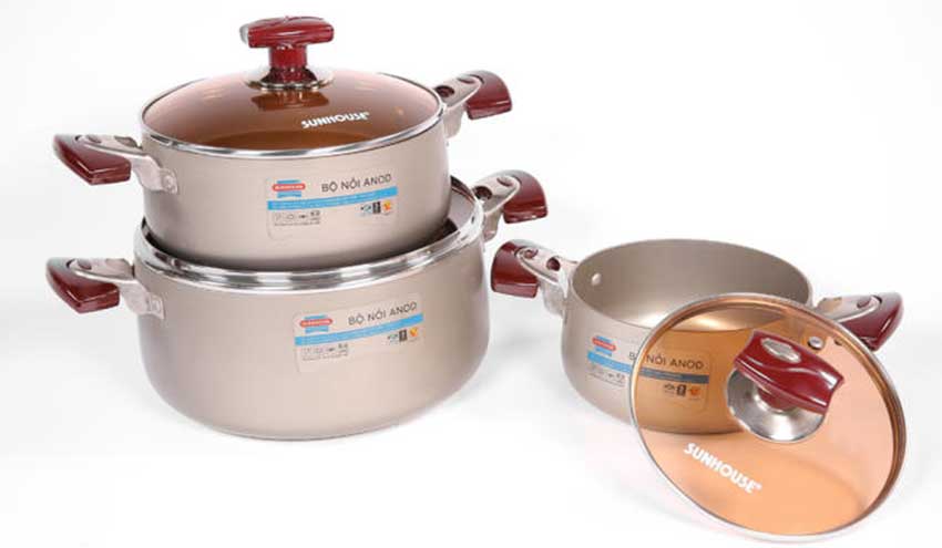 Bộ nồi Anod Sunhouse SH9931