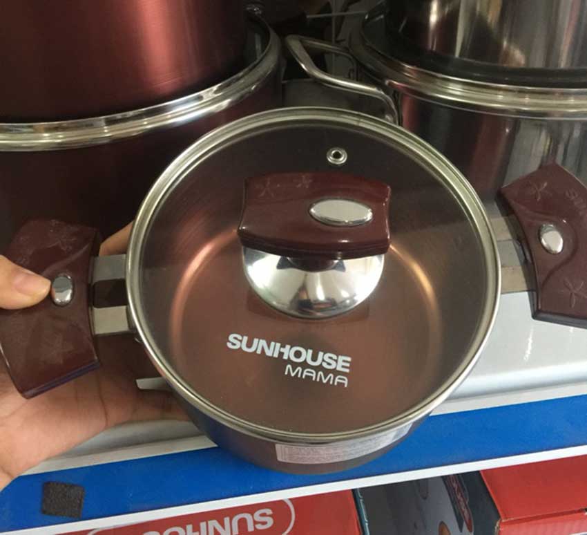 Thiết kế của bộ nồi Anod Sunhouse mama SH8836