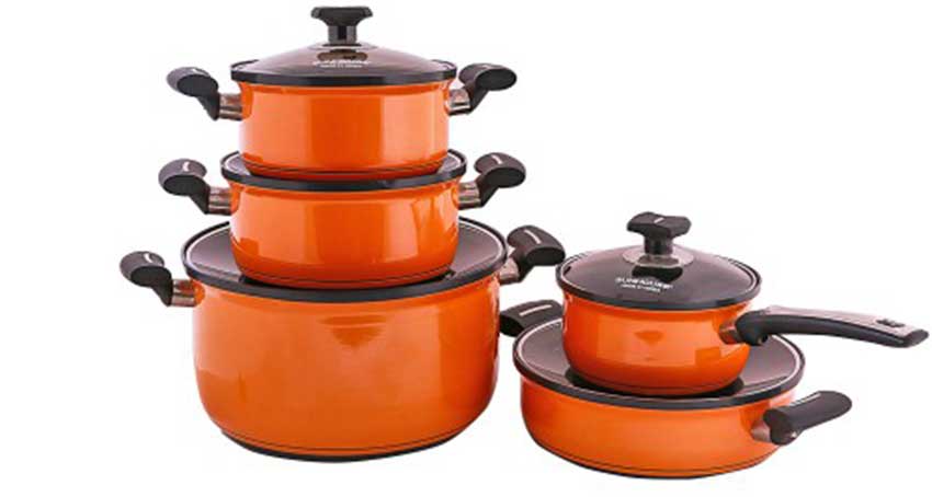 Bộ nồi Anod đáy từ Sunhouse SHG9999 - Hàng chính hãng