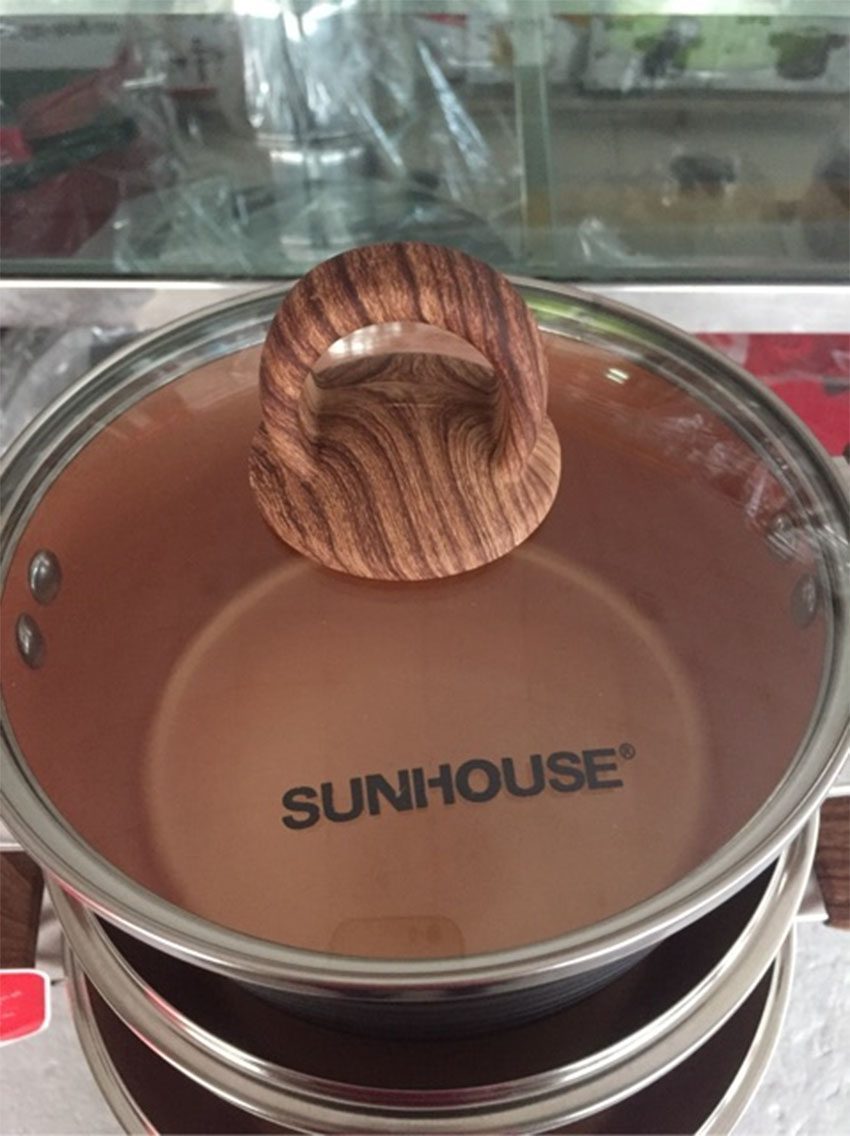 Bộ nồi Ceramic đáy từ Sunhouse SHG2003MCA - Hàng chính hãng